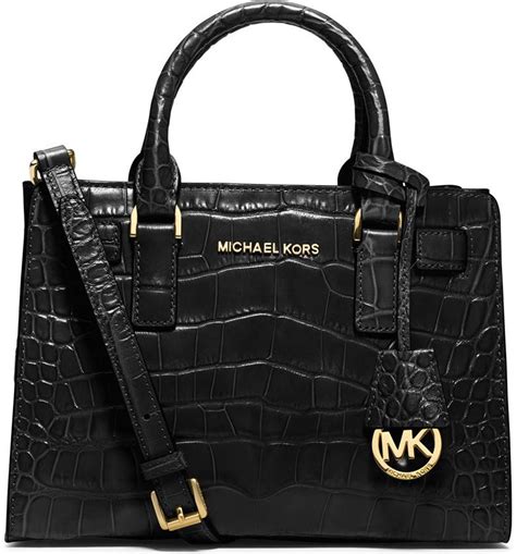 michael michael kors dillon embossed leather satchel nieten|Satchels Michael Kors .